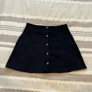KENDALL & KYLIE Black suede mini skirt Size XS